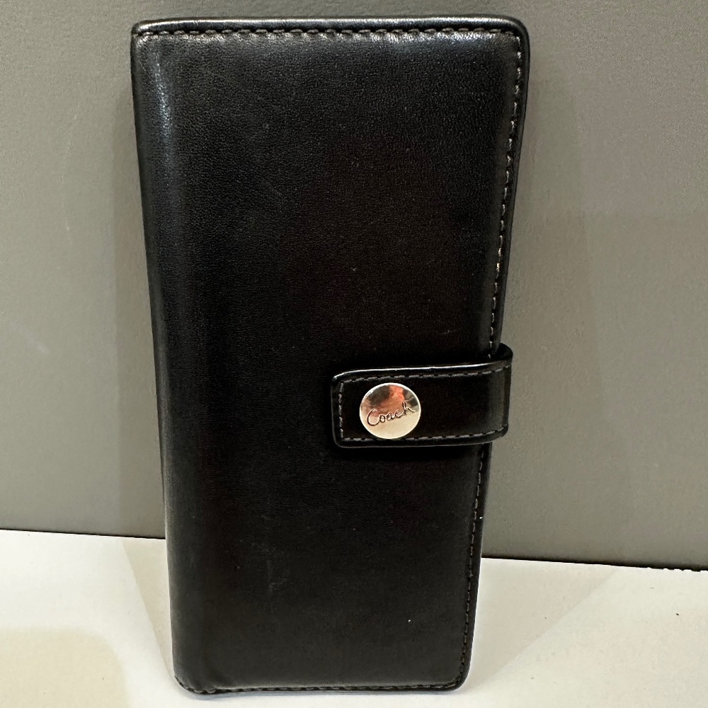 Coach Leather Wallet (black)